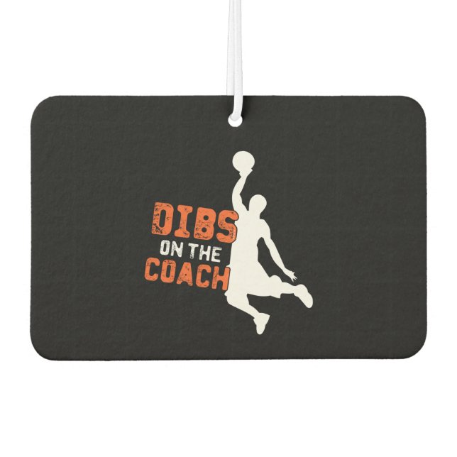 Désodorisant Pour Voiture Basket-ball des entraîneurs (Devant)