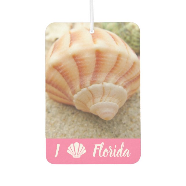 Désodorisant Pour Voiture Beach Seashell Florida Air Freshener (Devant)