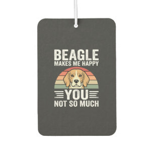 Désodorisant Pour Voiture Beagle Me Rend Heureux Amateur De Chien