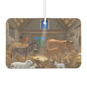 Désodorisant Pour Voiture Bébé Jésus Manger Nativité de Noël