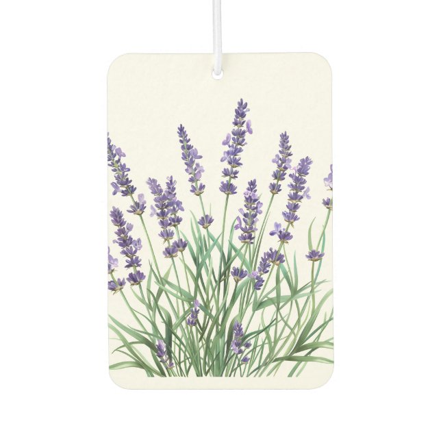 Désodorisant Pour Voiture Belle Lavande Jardin Fleur Floral (Devant)