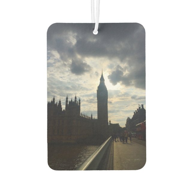 Désodorisant Pour Voiture Big Ben Westminster Londres Royaume-Uni (Dos)