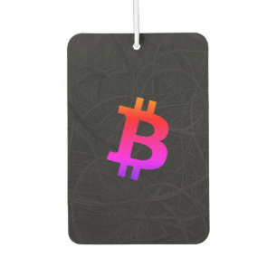 Désodorisant Pour Voiture Bitcoin Miami Neurone Noir