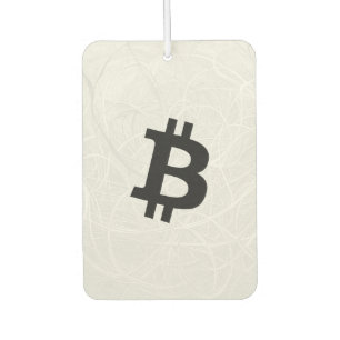 Désodorisant Pour Voiture BitCoin Neurone Blanc