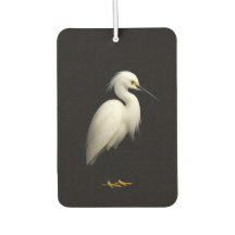 Black 4 Luxe Car Air Fresheners, Snowy Egret