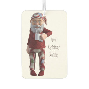 Désodorisant Pour Voiture Bon Noël matin Pyjama Gnome