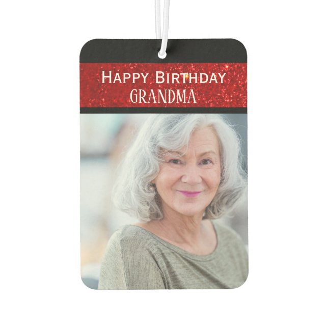 Désodorisant Pour Voiture Bonne grand-mère d'anniversaire (Dos)
