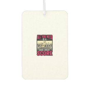 Désodorisant Pour Voiture Bonne note de crédit vintage drôle de chemise de f