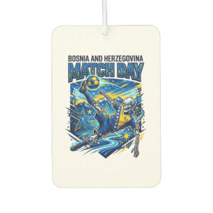 Désodorisant Pour Voiture Bosnie-Herzégovine Match Day Skeleton Striker 