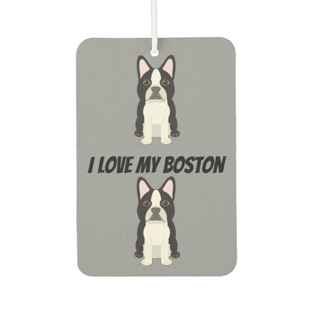 Désodorisant Pour Voiture Boston Terrier (Devant)