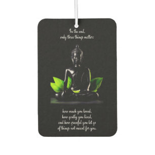 Désodorisant Pour Voiture Bouddha Citation 3 fraîcheur d'air
