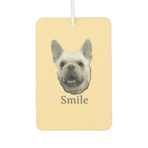 Désodorisant Pour Voiture Bouledogue Français Beige Sourire