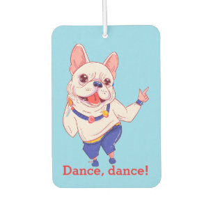 Désodorisant Pour Voiture Bouledogue français dansant