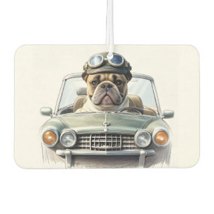 Désodorisant Pour Voiture Bouledogue français Oldtimer Bulldog Fête des père