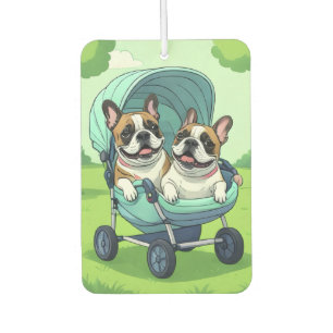 Désodorisant Pour Voiture Bouledogue français Zwillinge Bulldogge française