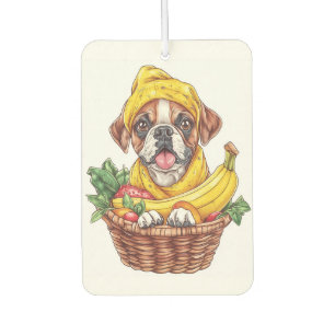 Désodorisant Pour Voiture Boxeur Banane � Chien Fruit Drôle
