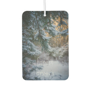Désodorisant Pour Voiture Branches de pin couvertes de neige