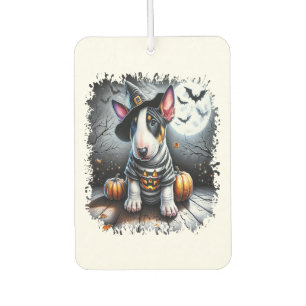 Désodorisant Pour Voiture Bull Terrier Chien Halloween