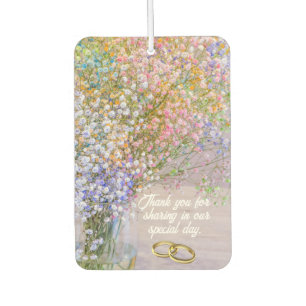 Désodorisant Pour Voiture Cadeau de mariage floral