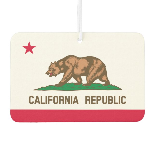 Désodorisant Pour Voiture California State Flag Design (Devant)