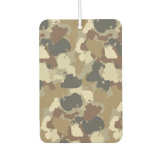 Désodorisant Pour Voiture Camouflage Militaire Tons Terre Bruns