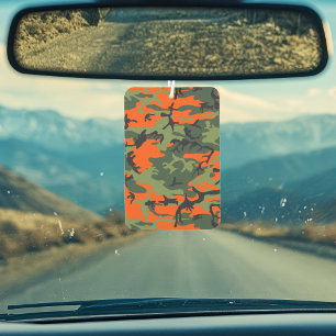 Désodorisant Pour Voiture Camouflage orange et vert, Militaire, Armée