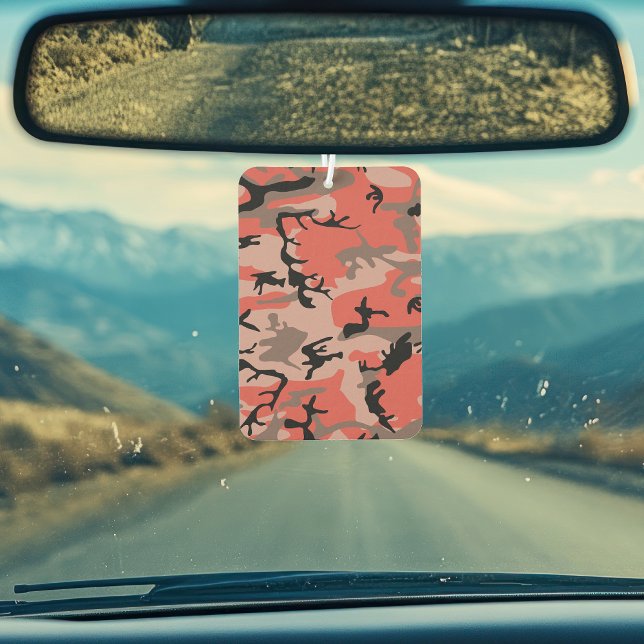 Désodorisant Pour Voiture Camouflage rouge et Brown, Armée (Créateur téléchargé)