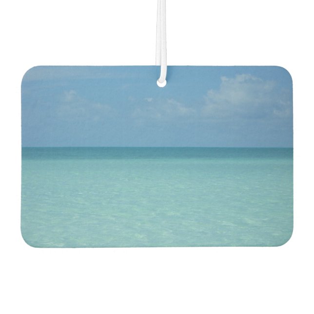 Désodorisant Pour Voiture Caraïbes Horizon Tropical Turquoise Bleu (Devant)