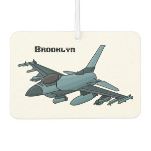Désodorisant Pour Voiture Caricature d'avion de chasse militaire