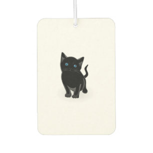 Désodorisant Pour Voiture Caricature de Black Kitty