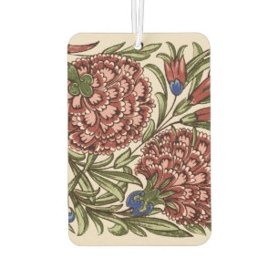 Désodorisant Pour Voiture Carreau de fleur d'œillet Art antique rustique De