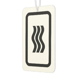 Désodorisant Pour Voiture Carte Zener   3 lignes verticales ondulées