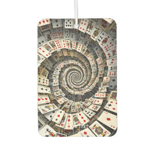 Désodorisant Pour Voiture Cartes Spirales Imaginaire mignonne Escalier