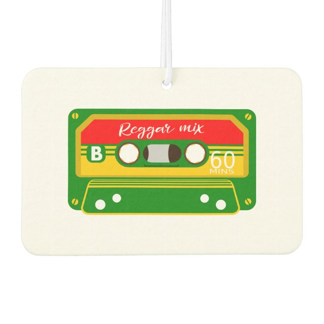 Désodorisant Pour Voiture cassette de mélange de reggae 80's (Devant)