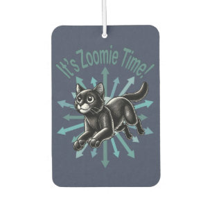 Désodorisant Pour Voiture C'est Zoomie Time Black Cat