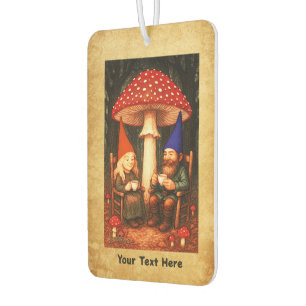 Désodorisant Pour Voiture Champignons et Gnomes d'Amanita