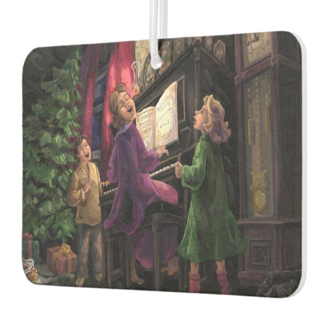 Désodorisant Pour Voiture Chant de Noël sur la peinture (Gauche)
