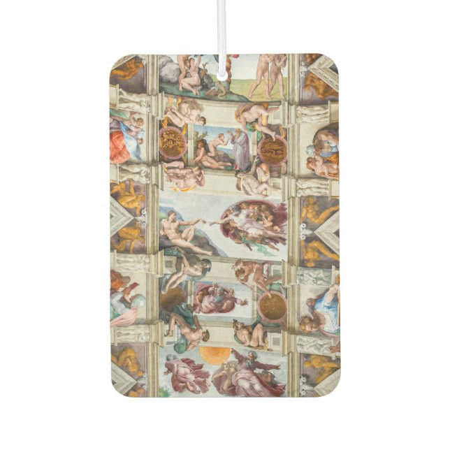Désodorisant Pour Voiture Chapelle Sixtine Michelangelo - Vatican, Rome, Ita (Devant)