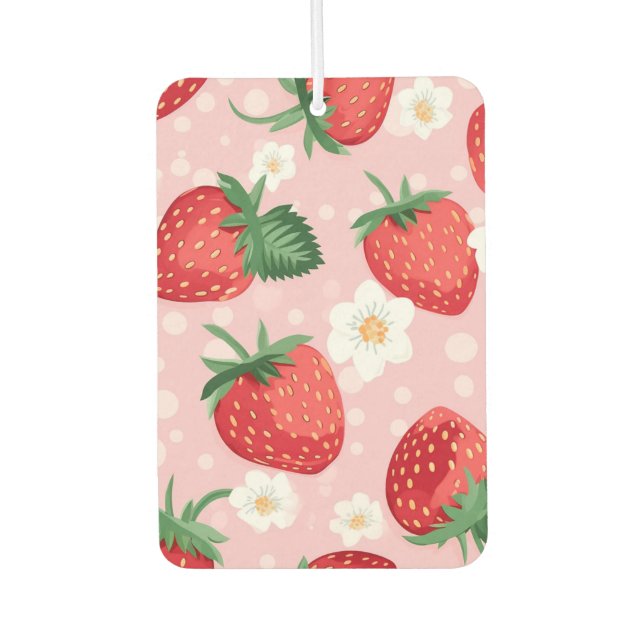 Désodorisant Pour Voiture Chariot de fraise à air frais (Devant)