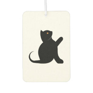 Désodorisant Pour Voiture Chat disant bonjour