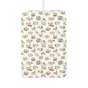 Désodorisant Pour Voiture Chats amusants, lait et magie.