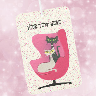Désodorisant Pour Voiture Chats Dimensionnants Du Milieu Du Siècle, Chaise,