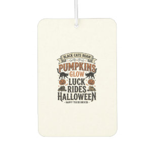 Désodorisant Pour Voiture Chemise de chauffeur de camion Halloween avec chat