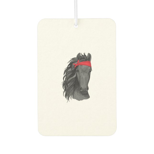 Désodorisant Pour Voiture Cheval Bandana Horseback équitation Cheval Lover C (Devant)