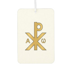Désodorisant Pour Voiture Chi-Rho Alpha Oméga Odoramentum