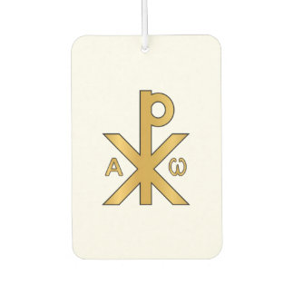 Désodorisant Pour Voiture Chi-Rho Alpha Oméga Odoramentum