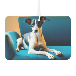 Désodorisant Pour Voiture Chien assis sur une chaise