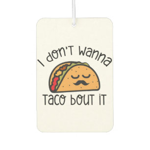 Désodorisant Pour Voiture Chirt Taco Drôle, Chemise Taco, Don Taco Lover