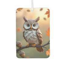 Chouette à l'origami d'automne