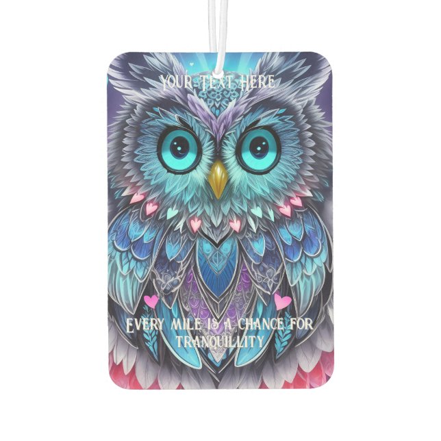 Désodorisant Pour Voiture Chouette Love Air Freshener (Dos)
